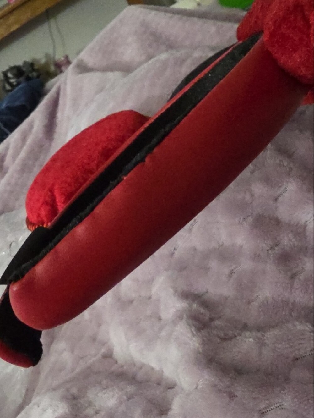 Disney Red and Black Pirate Minnie Ear Headband with Gold Trim Late 2025 Worn 2h - Picture 6 of 8